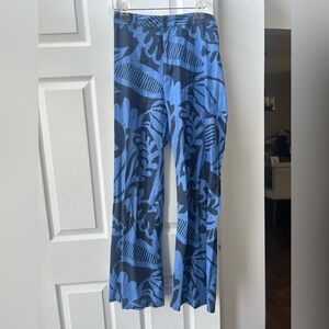 Zara Navy and Black Patterned Pants